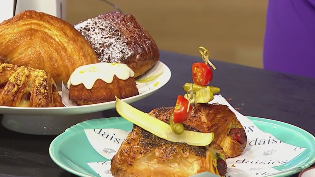 Daises and The Wieners Circle collaborate on Chicago-style hot dog croissant
