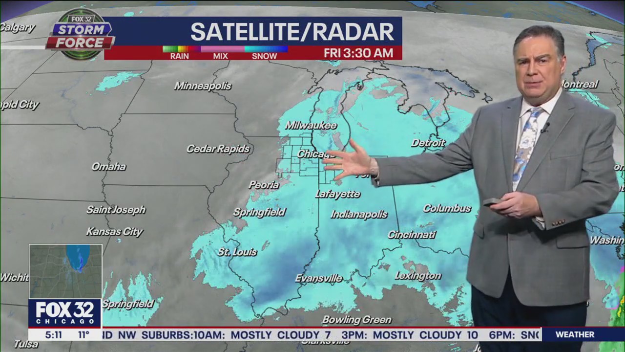 Chicago weather: Snowy start to the weekend