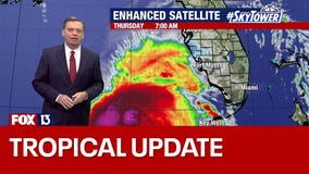Hurricane Rafael weakening as it turns south