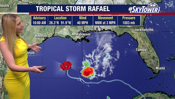 Rafael quickly weakening