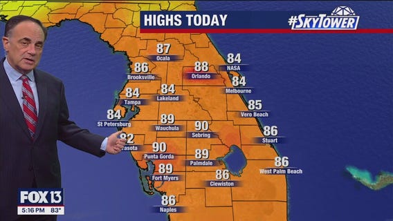 Tampa weather | High humidity & hot temps