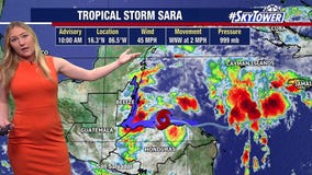 Tropical Storm Sara expected to dissipate