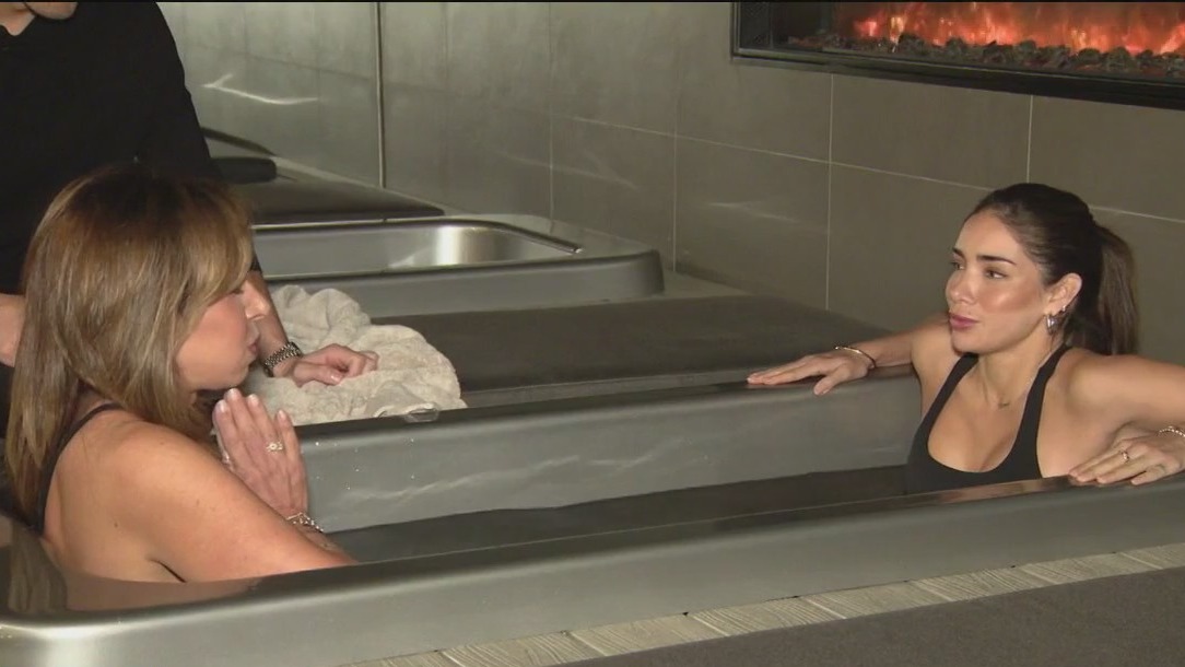 Rosanna Scotto, Bianca Peters take 6-minute cold plunge