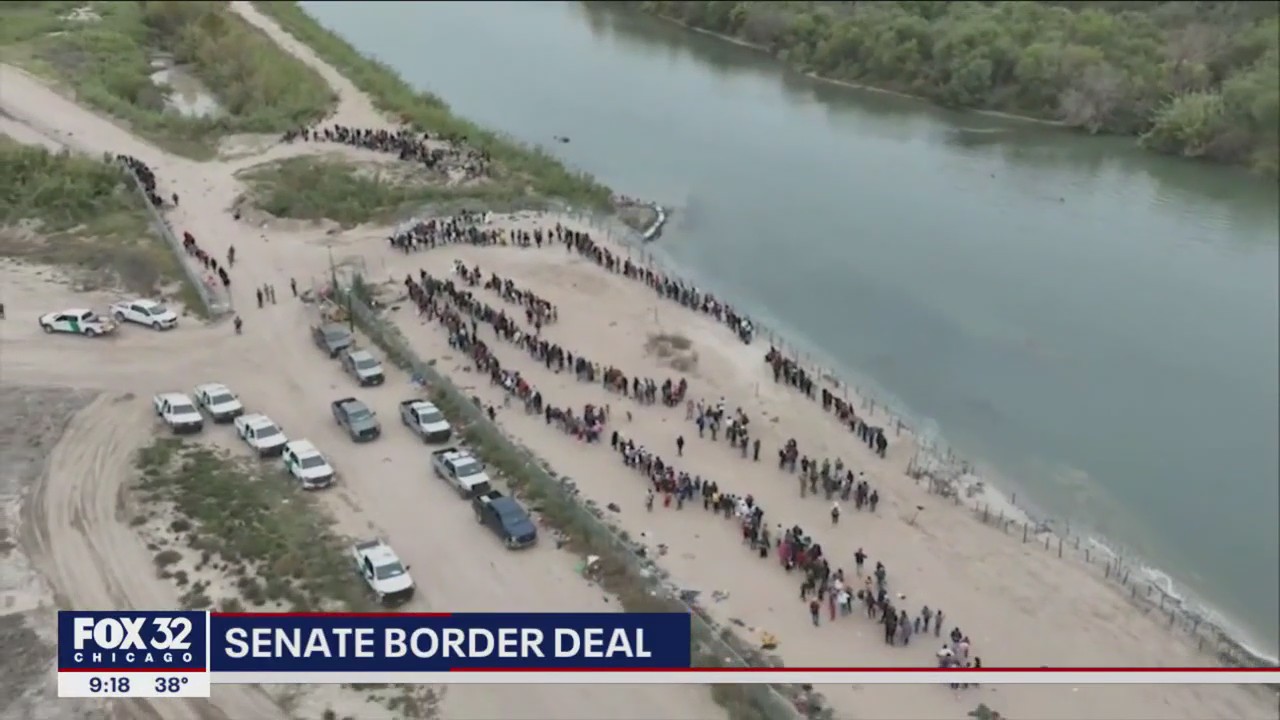 Some Republicans pushing back against President Biden's bipartisan border agreement