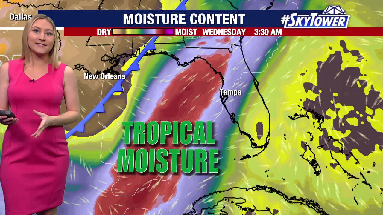 Remnants of Sara bringing heavy rain to Florida