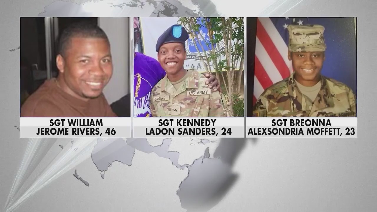 US soldiers killed in Jordan drone strike identified