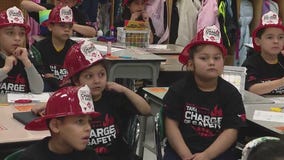 Chicago Bulls, firefighters teach kids about fire safety