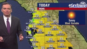 Tampa weather | Warmer & sunny Tuesday