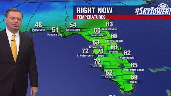 Tampa weather | Cold front moving into Florida
