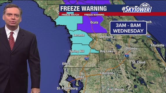 Tampa weather | Low temps expected tonight
