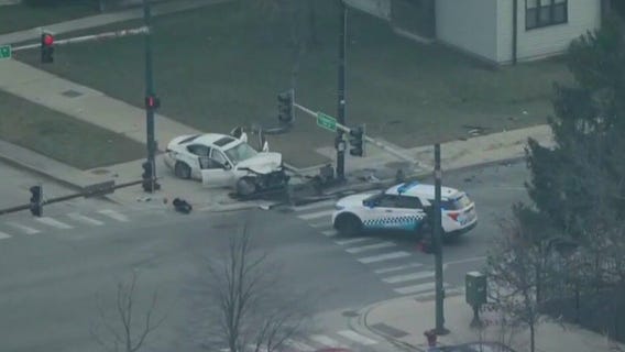 Five people hospitalized after crash in Englewood involving stolen car: police