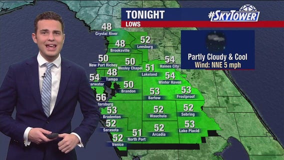 Tampa weather | Chilling temperatures tonight