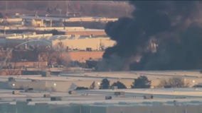 Fire breaks out near O'Hare Airport in Elk Grove Village
