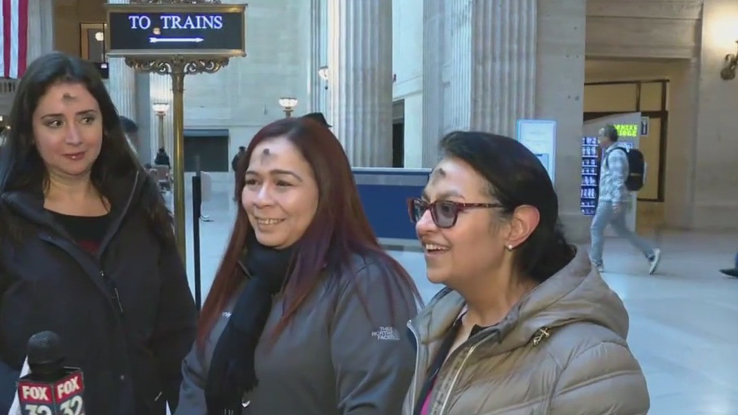 Ash Wednesday on the go at Union Station