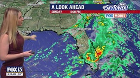 Tampa weather | Rain chances early on Sunday
