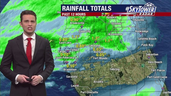 Tampa weather | Rainy Sunday across the area