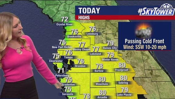 Tampa weather | Monday forecast