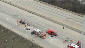 Chemical spill shuts down I-55 near Hodgkins