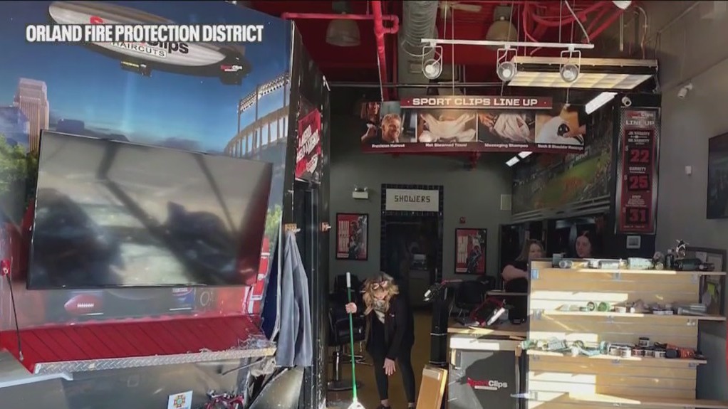 8 people injured after car plows through Orland Hills hair salon