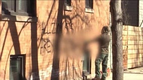 Antisemitic messages spray painted on Logan Square buildings