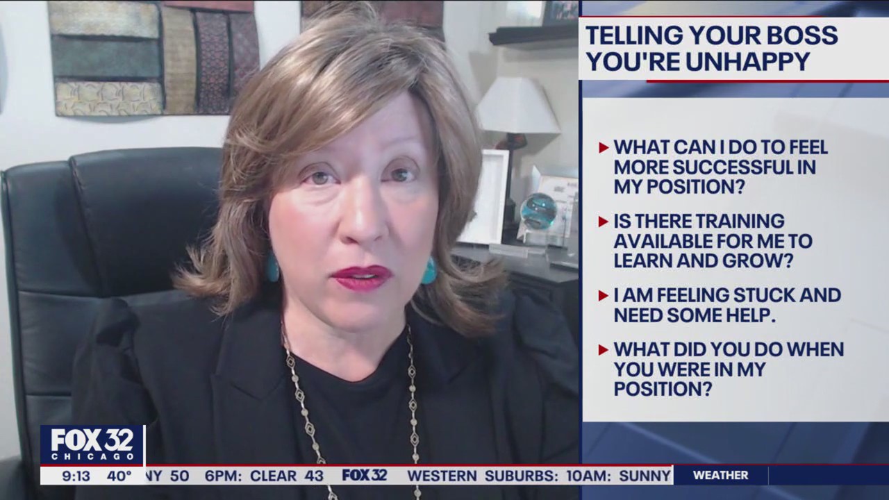 Tips for telling your boss you're unhappy