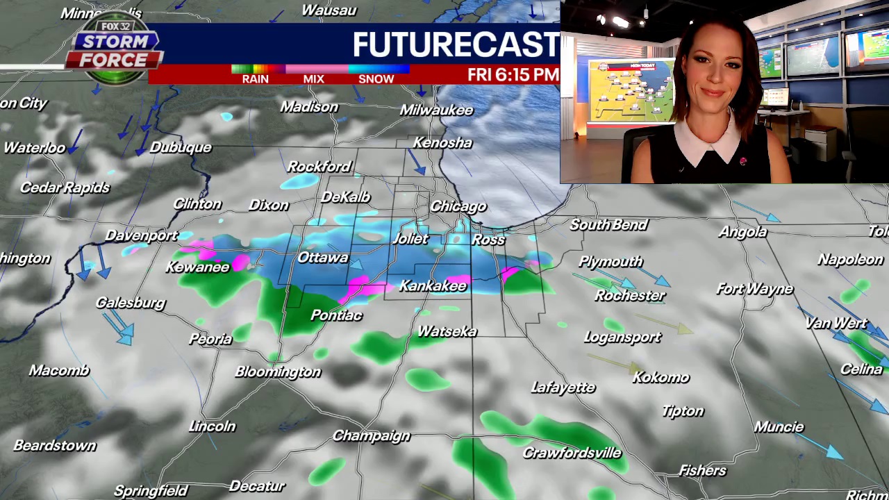 Colder air arrives Friday along with rain, snow showers