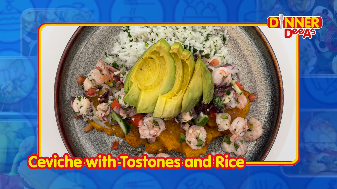 Dinner DeeAs: Ceviche with Tostones and Rice