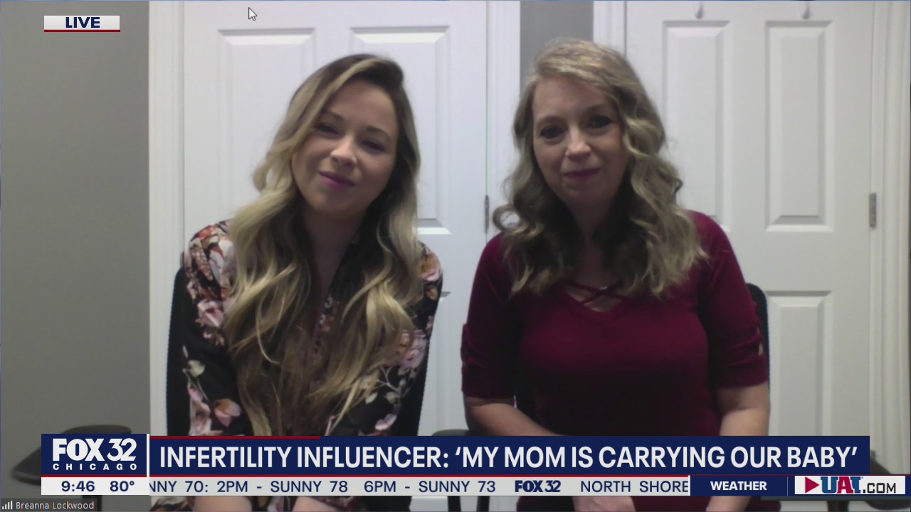Infertility influencer: My mom is carrying our baby