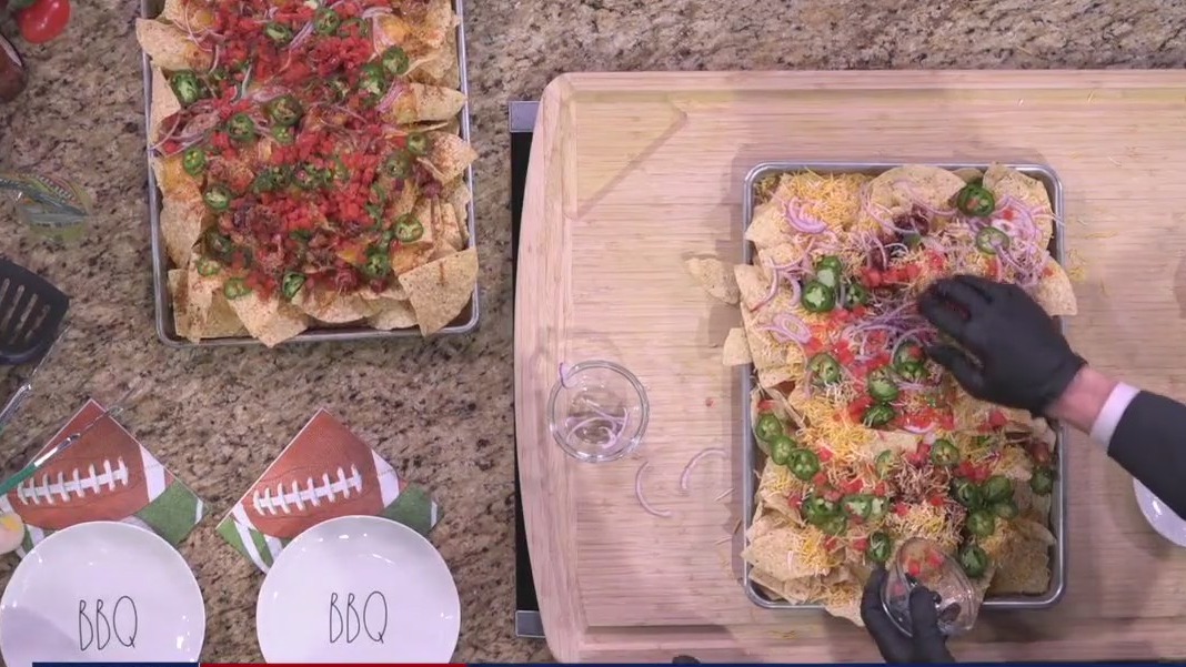 Dr. BBQ makes sheet pan BBQ chicken nachos