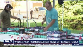 Wicker Park Farmers Market reopens for 20th anniversary