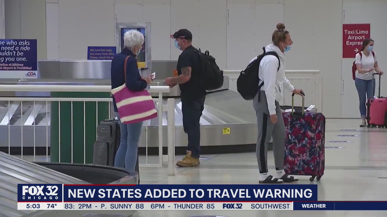 More states added to Chicago's travel quarantine as cases surge around the nation