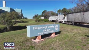 Bird's-eye view of facility that turns trash into power