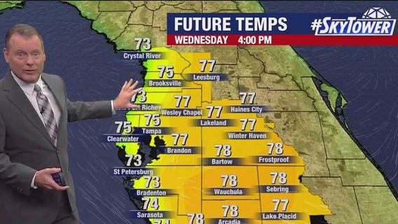 Tampa weather | Wednesday forecast