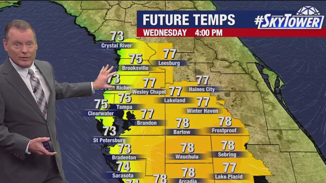 Tampa weather | Wednesday forecast