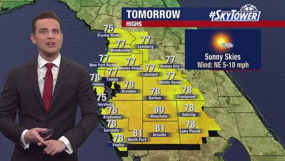 Tampa weather | Clear conditions continue Monday