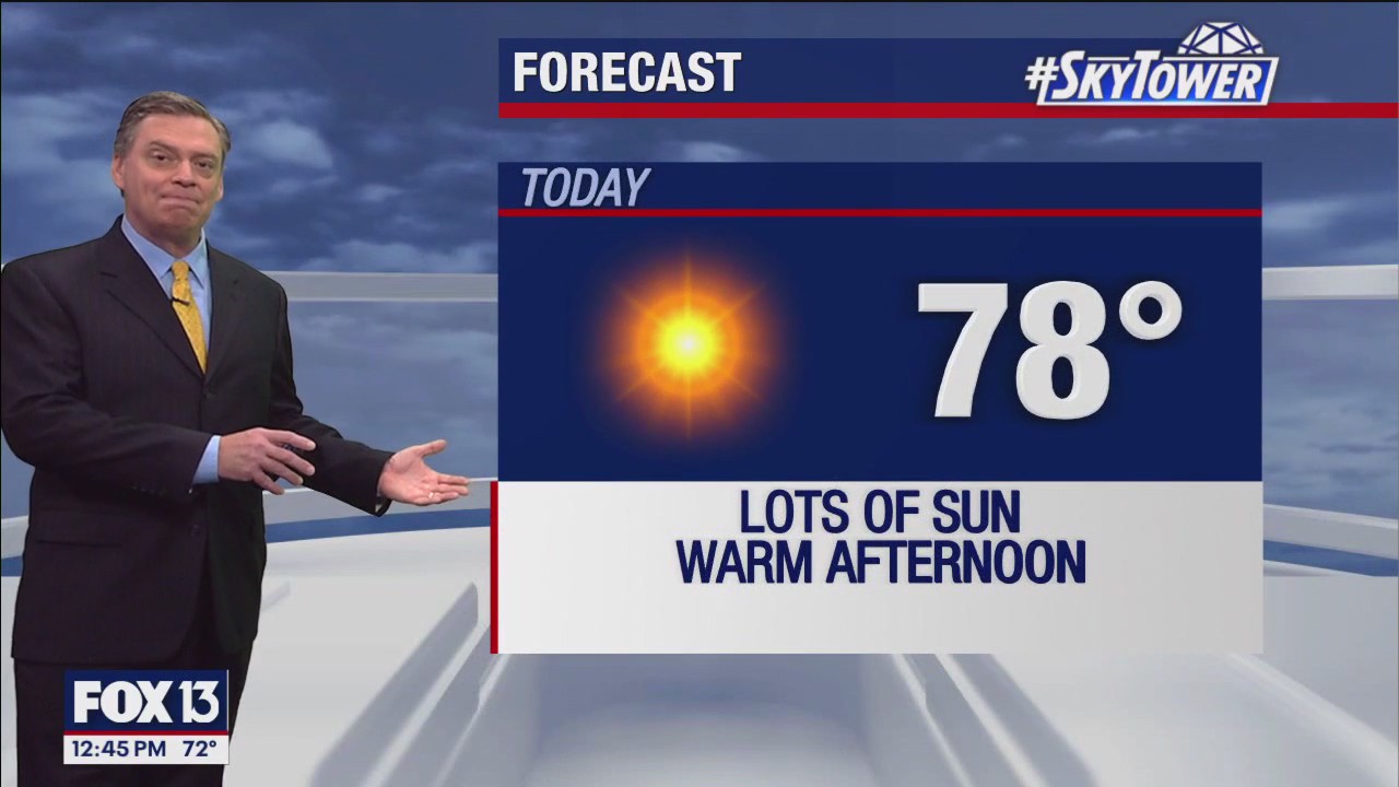 Tampa Weather | Warming trend into the weekend