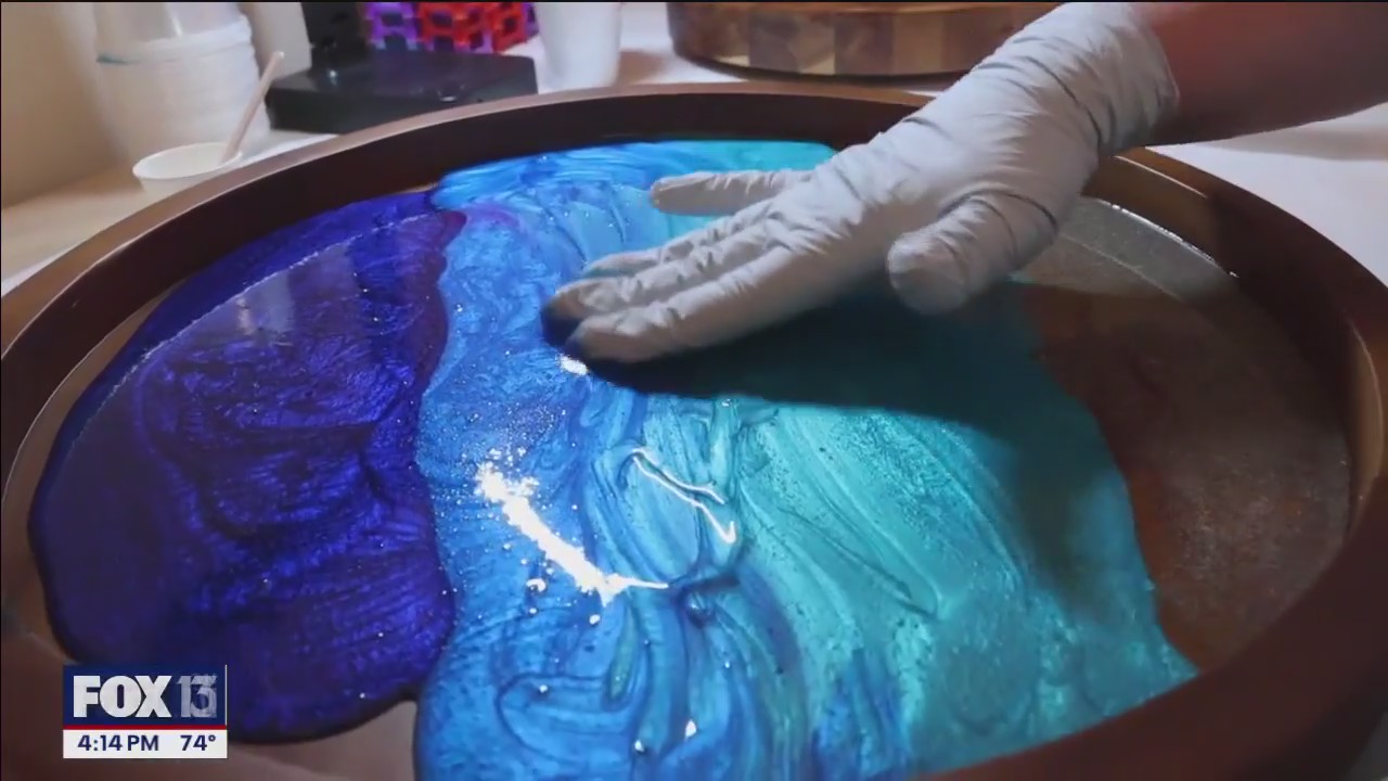 Sarasota-based artist making waves with ocean inspired art