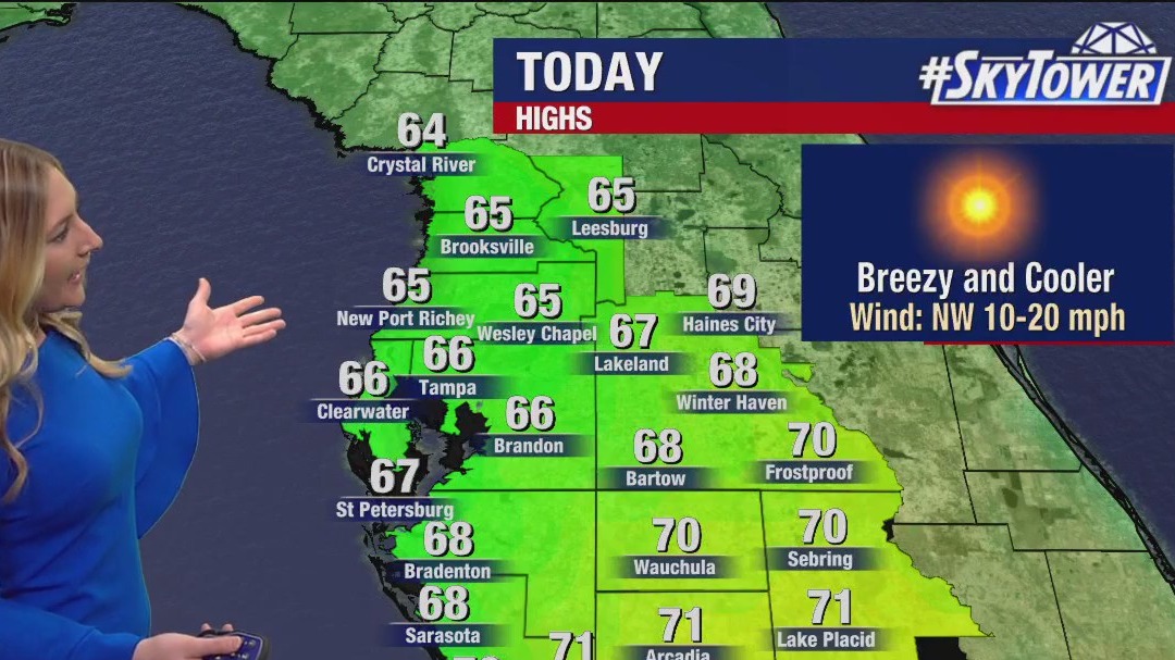 Tampa weather | Monday forecast