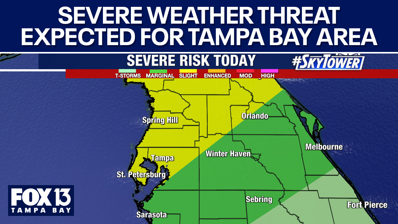 Tampa weather | Severe weather threat on Sunday