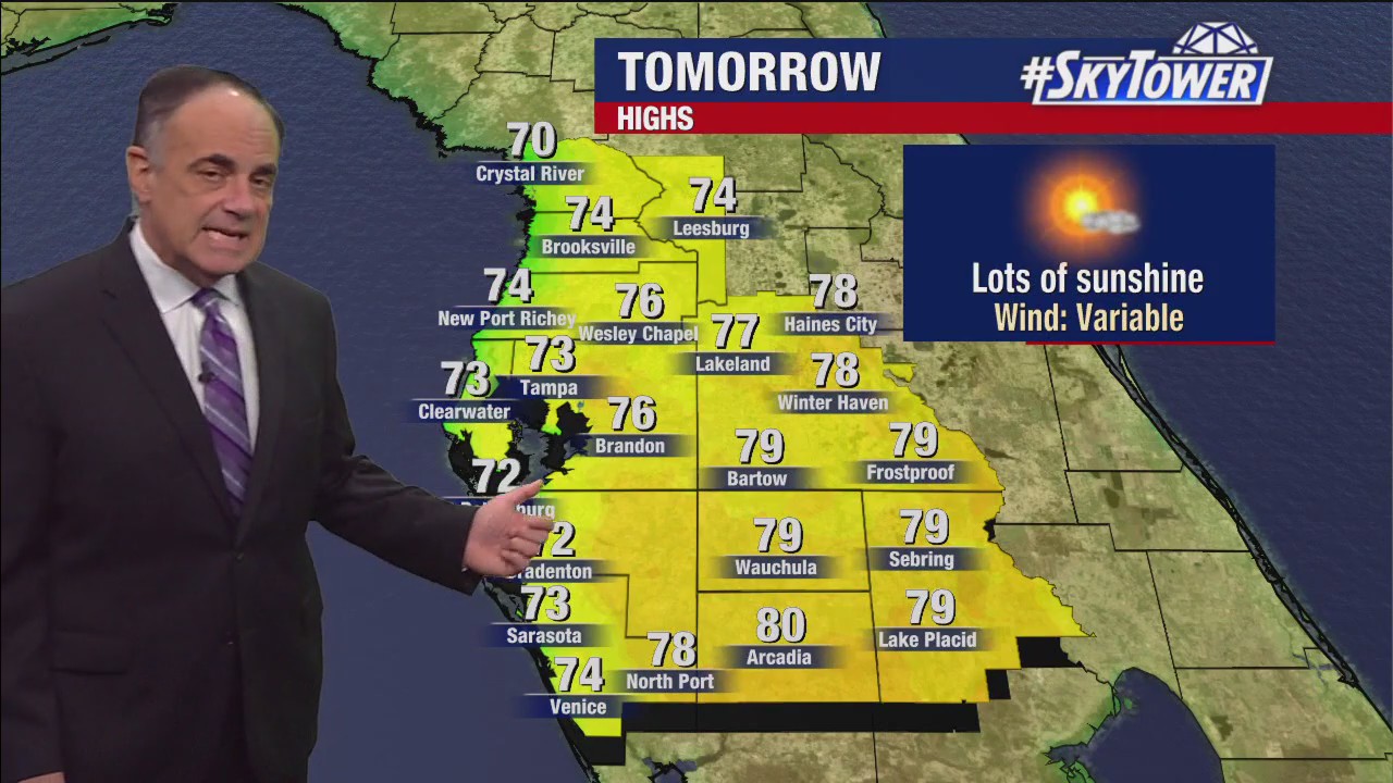 Tampa Bay weather | Low humidity this weekend