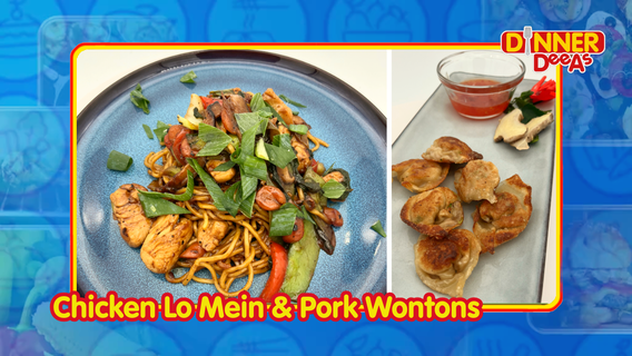 Dinner DeeAs: Chicken Lo Mein & Pork Wontons