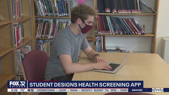 Evanston student designs health screening app