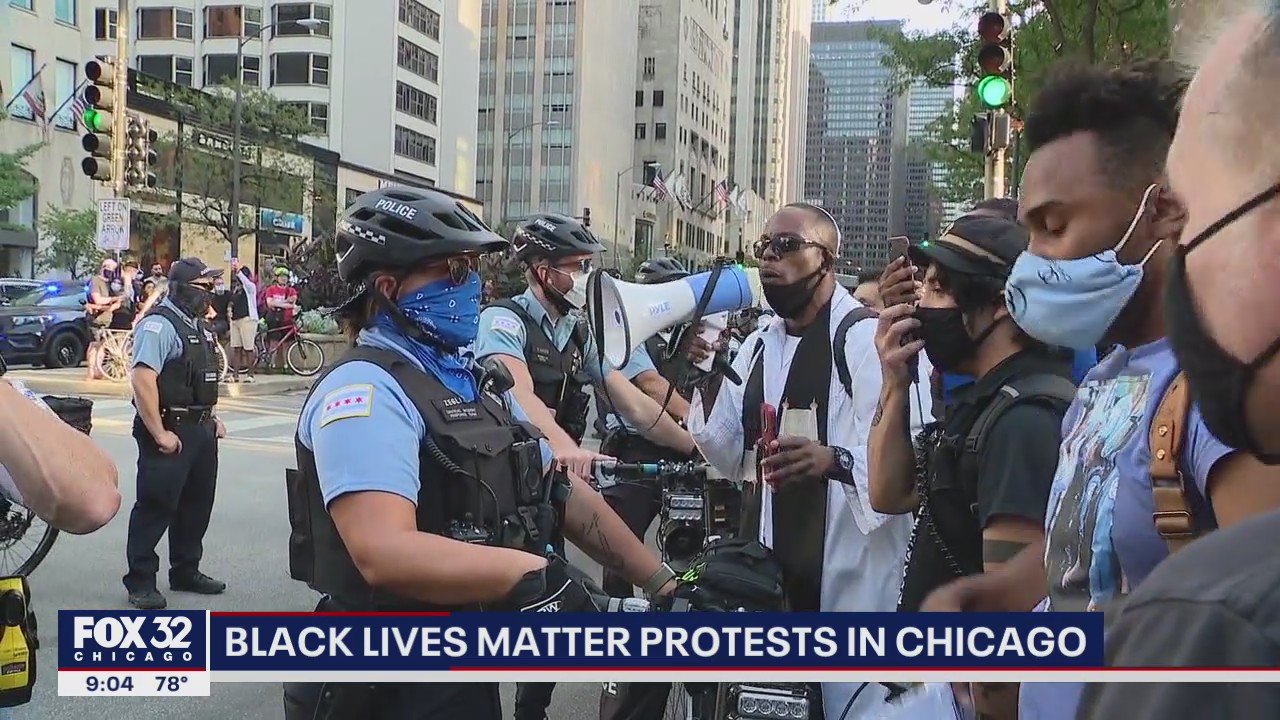 Peaceful protest downtown honors those fatally shot by police, calls for change