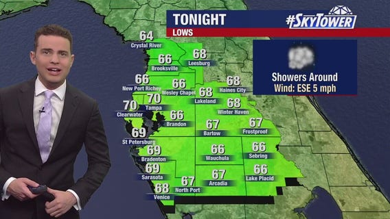 Tampa weather | Rain possible Sunday morning