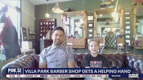Villa Park barber shop gets a lift through teen's generosity