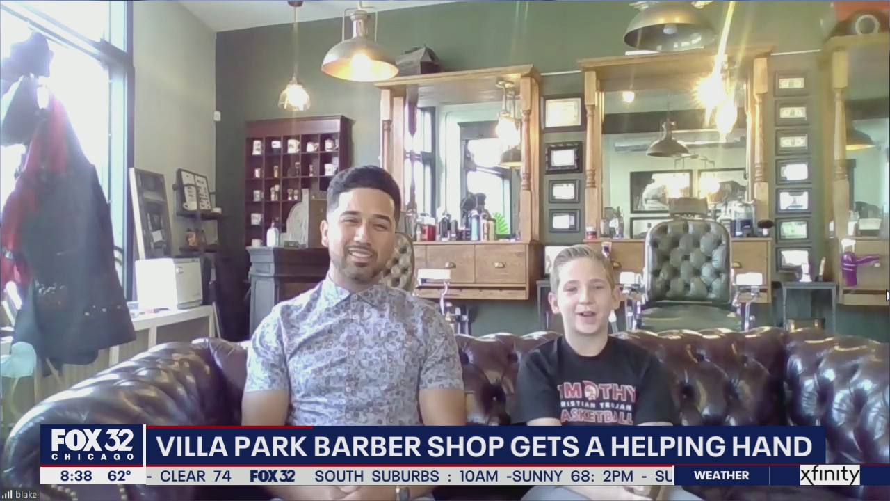 Villa Park barber shop gets a lift through teen's generosity