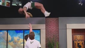 USF cheerleaders? daring stunt goes viral