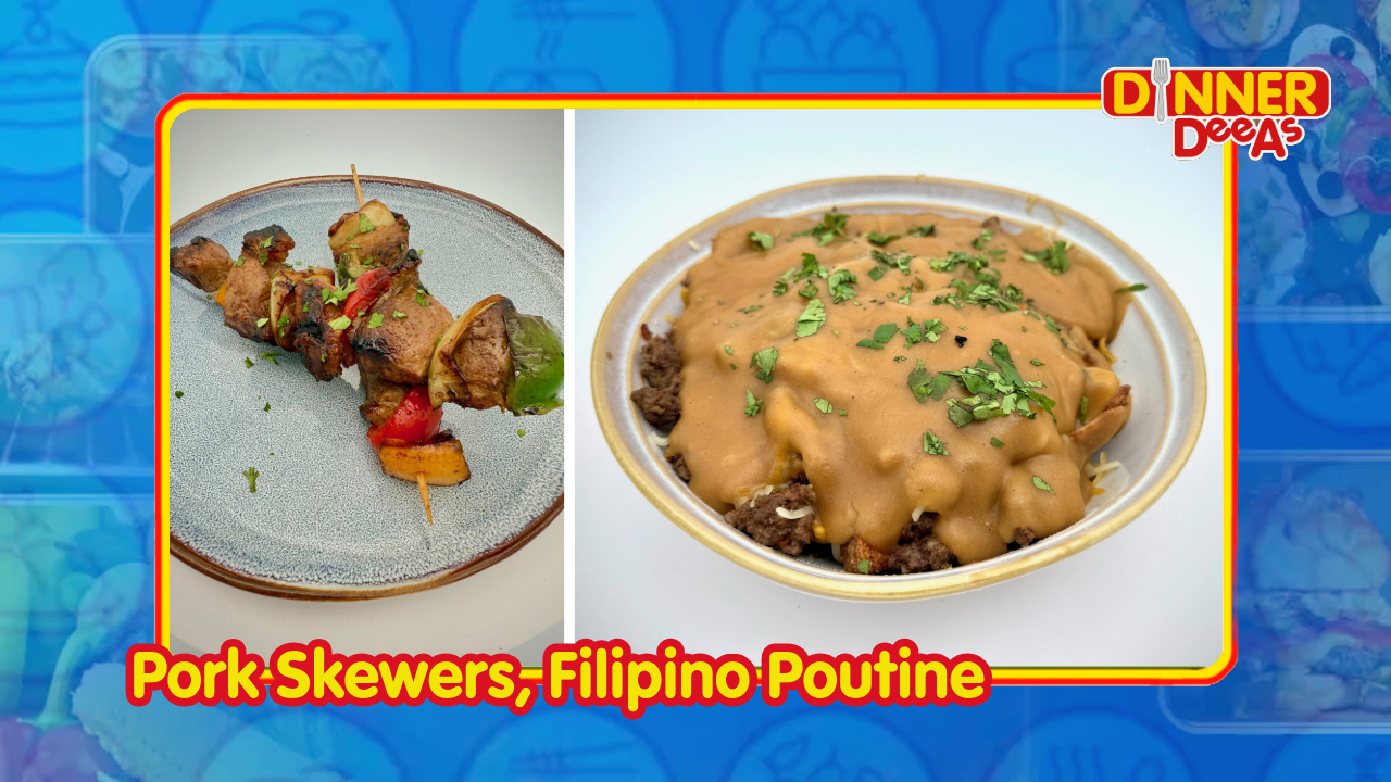 Dinner DeeAs: Pork Skewers, Filipino Poutine