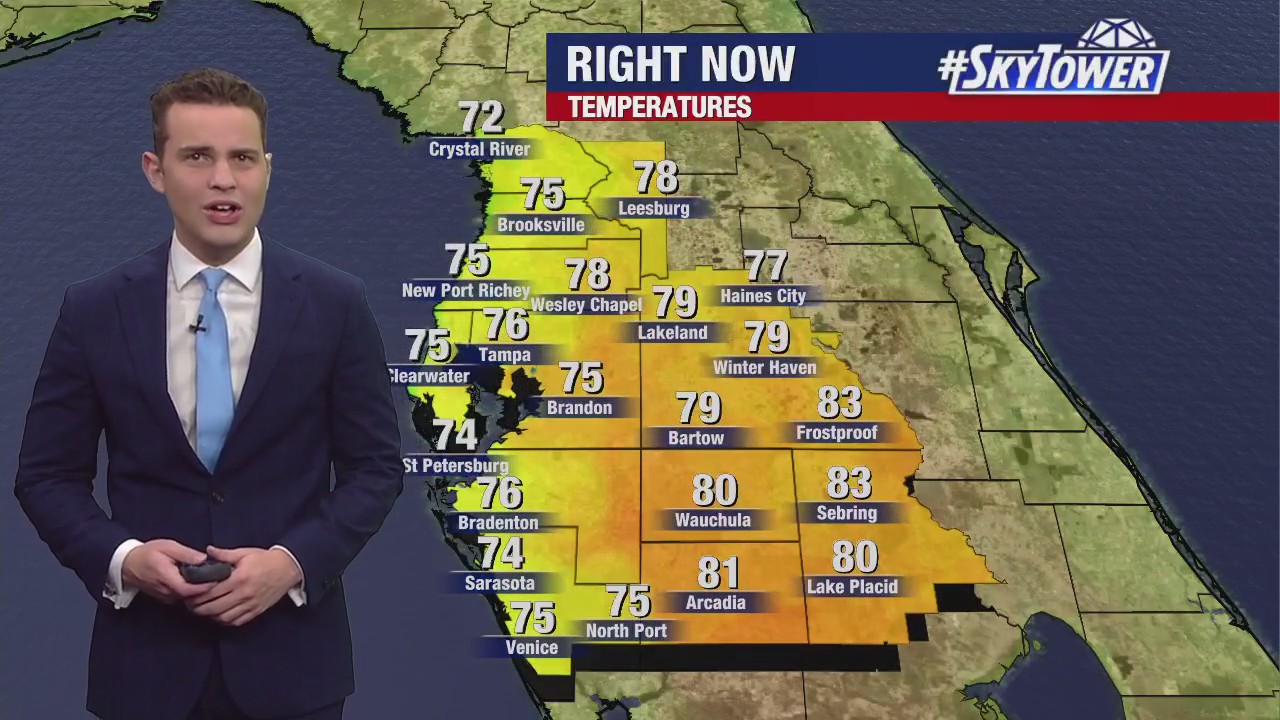 Tampa weather | Calm and warm weather continues