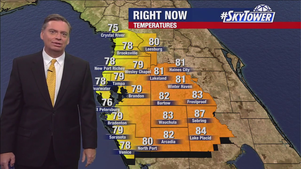 Tampa weather | Sunny skies and warm temperatures